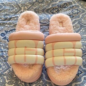 UGG Blush Fuzzy Slide Sandals